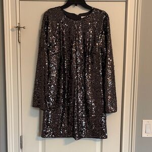 H&M Black Sequin Dress
